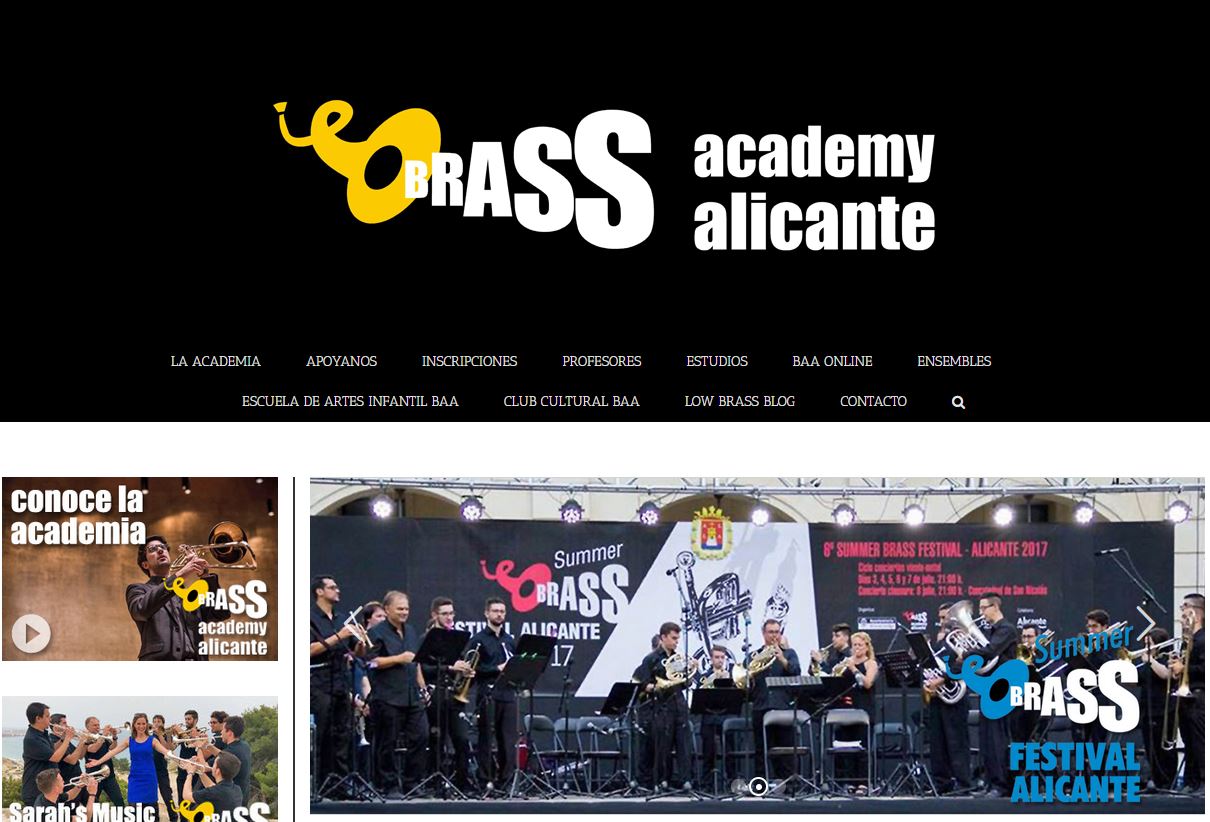 brass academie alicante <br> www.brassacademy.com